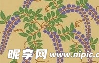 日本传统图案矢量素材13-花卉植物