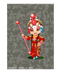 Q版精品国粹失量图