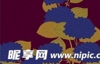 日本传统图案矢量素材25-花卉植物