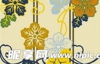 日本传统图案矢量素材33-花卉植物