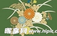 日本传统图案矢量素材45-花卉植物