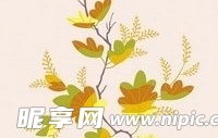 日本传统图案矢量素材51-花卉植物