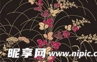 日本传统图案矢量素材58-花卉植物