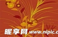 日本传统图案矢量素材61-花卉植物