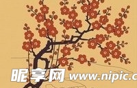 日本传统图案矢量素材76-花卉植物