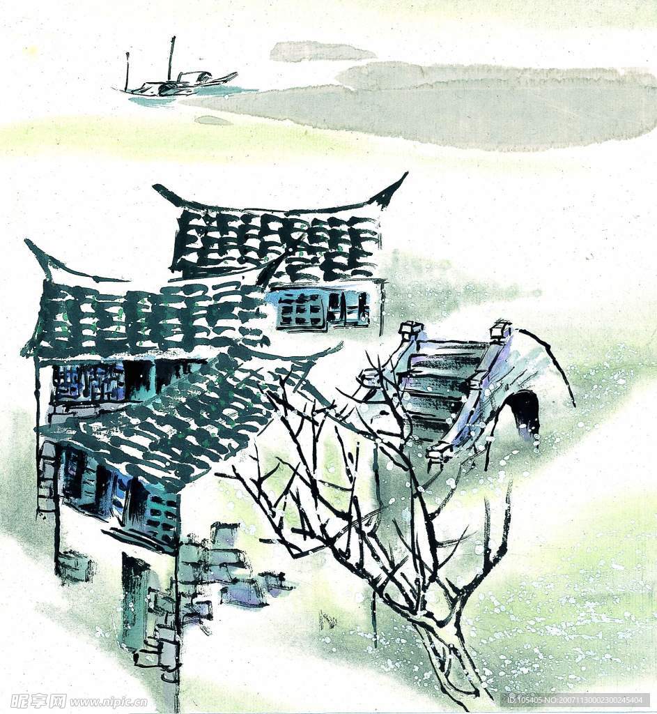水彩画系列 - 冬