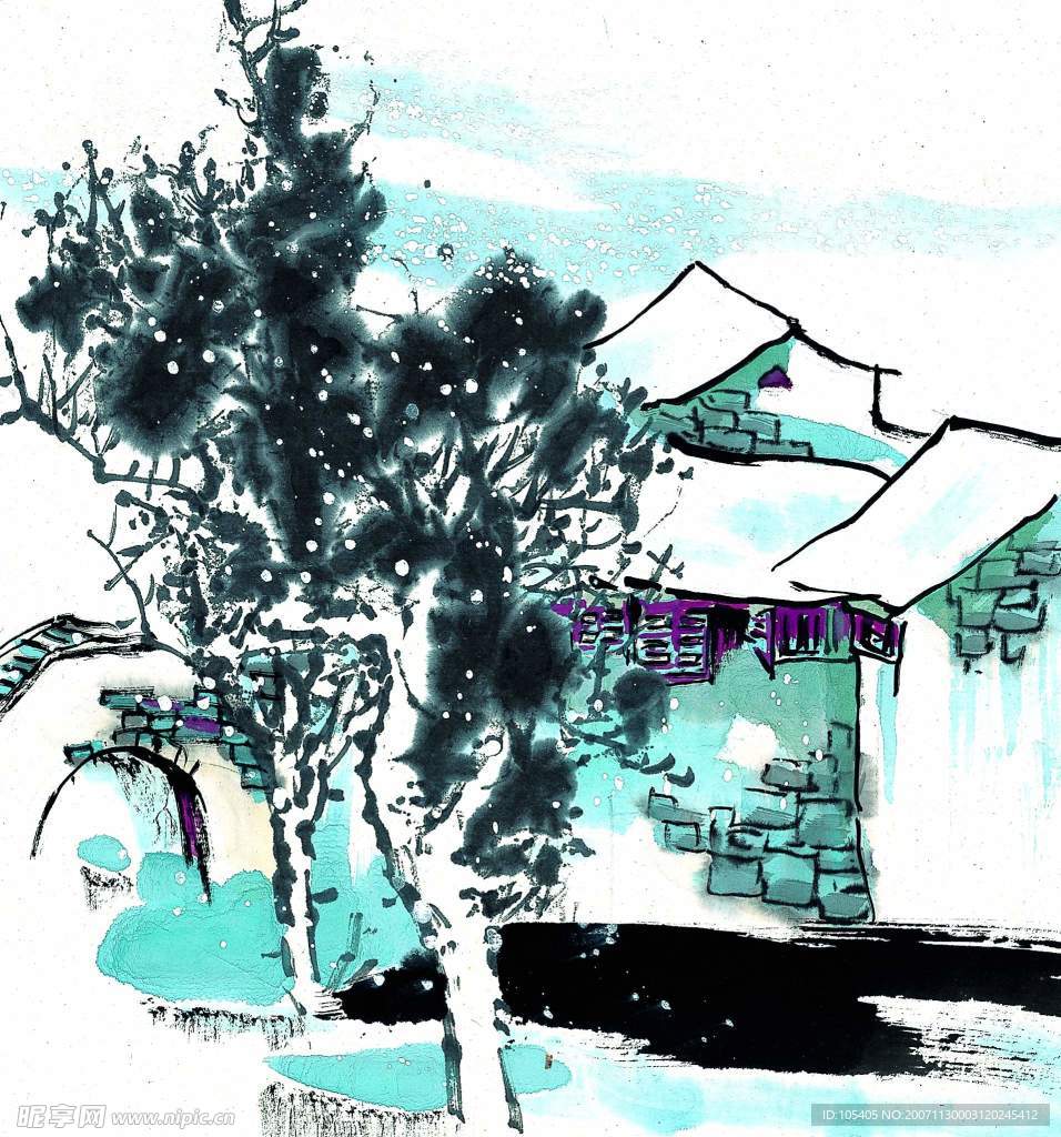 水彩画系列 - 冬