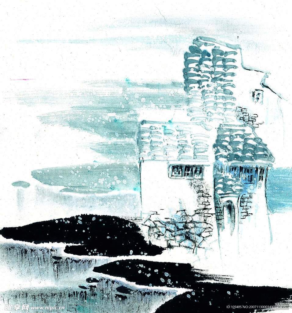 水彩画系列 - 冬
