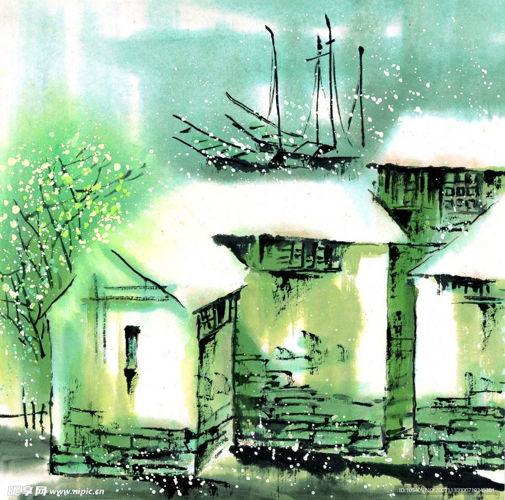水彩画系列 - 冬