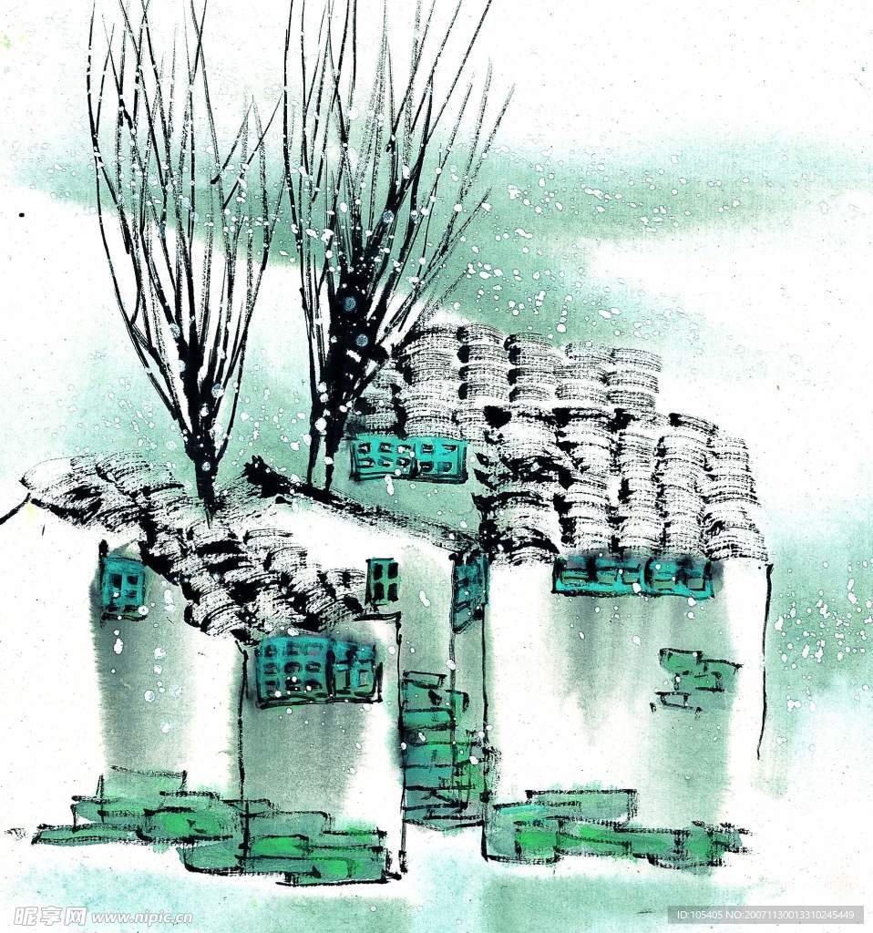 水彩画系列 - 冬