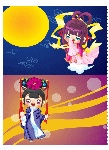 精美卡通古人物