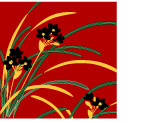 日本传统花卉植物图案矢量素材