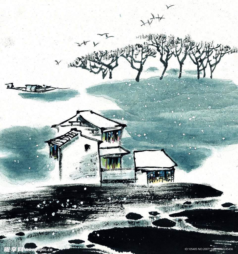 水彩画系列 - 冬