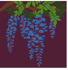 日本传统花卉植物图案矢量素材