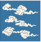 日本传统天气图案矢量素材