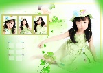 儿童模板快乐小女生02