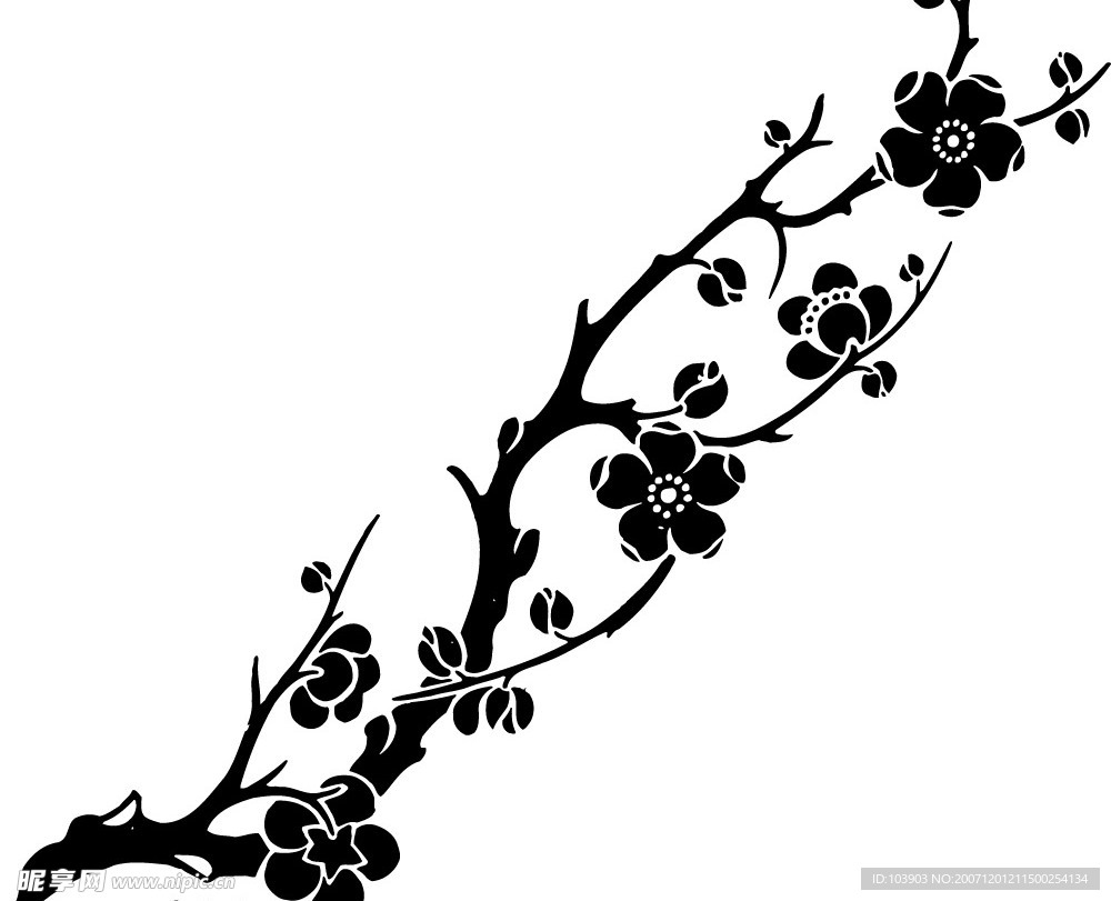 矢量梅花07