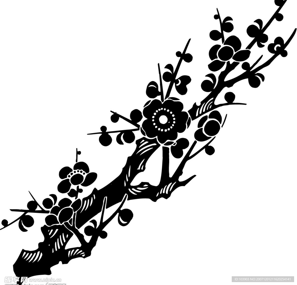 矢量梅花08