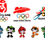 2008北京奥运会标志吉祥物矢量图