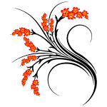 时尚花卉矢量素材