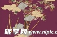 日本传统图案矢量素材95-花卉植物