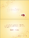 2008新年贺卡内页  矢量图