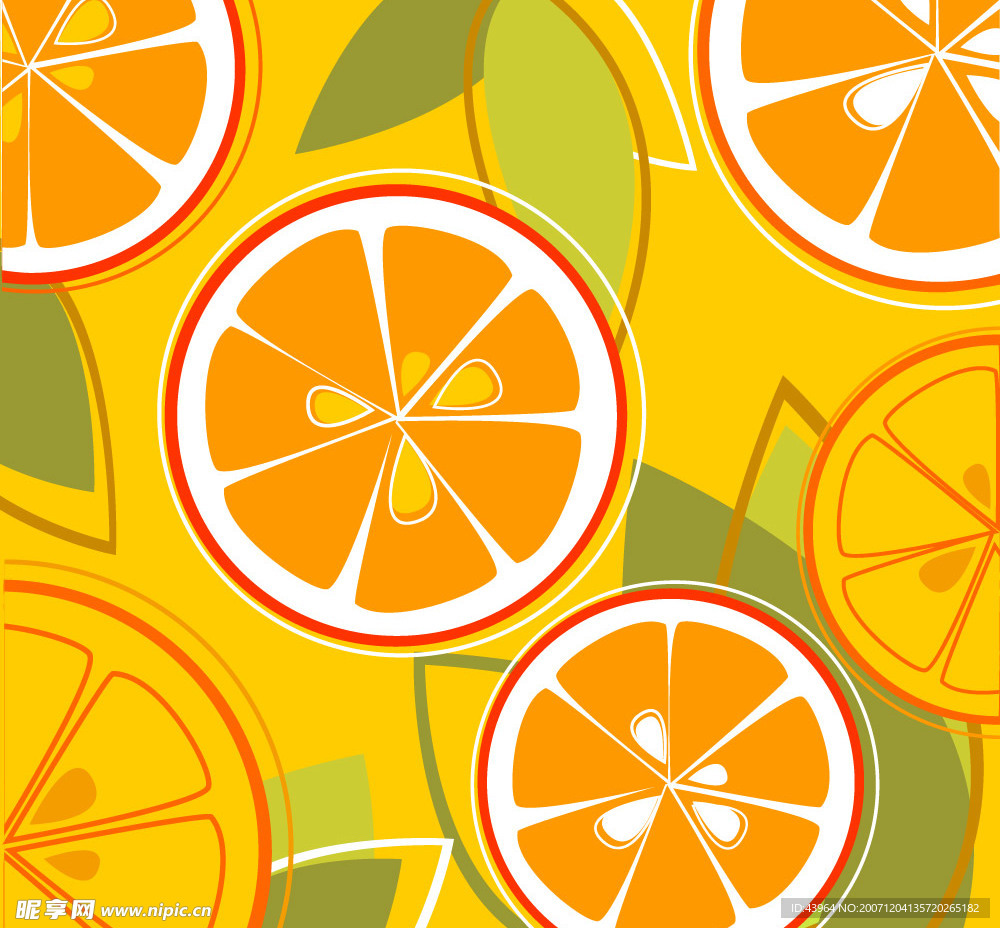 鲜橙背景