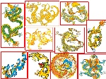 传统矢量龙纹图案11-20
