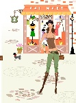 都市时尚矢量美女-02
