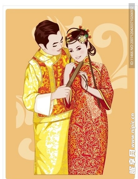 古代新婚夫妇