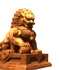 房地产用 金色石狮