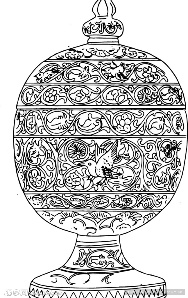 矢量古代图案