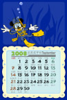 2008迪斯尼台历PSD模板