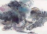 山水风景  国画