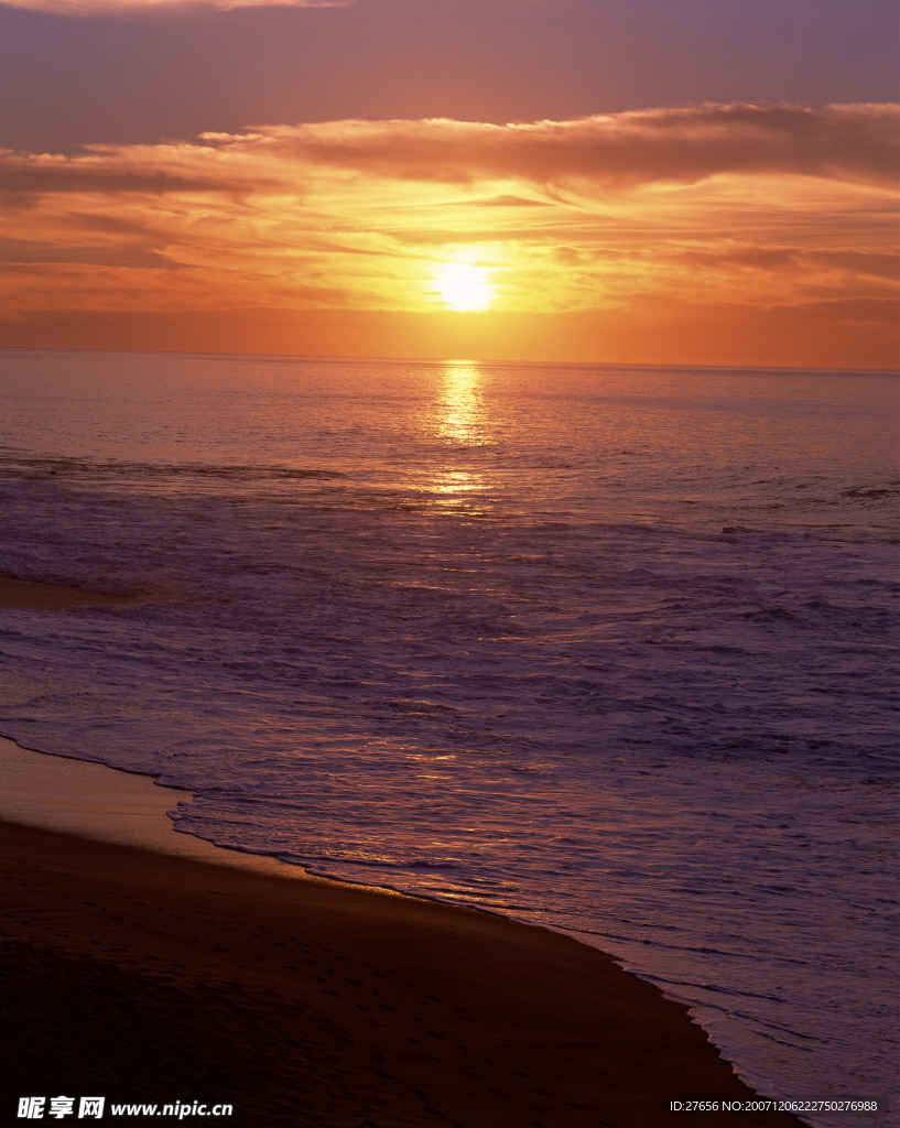夕阳海景