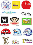 大量　著名服装品牌ＬＯＧＯ