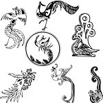 中国传统图案 吉祥物 凤
