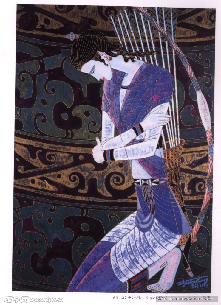 民族 版画 艺术 月饼素材