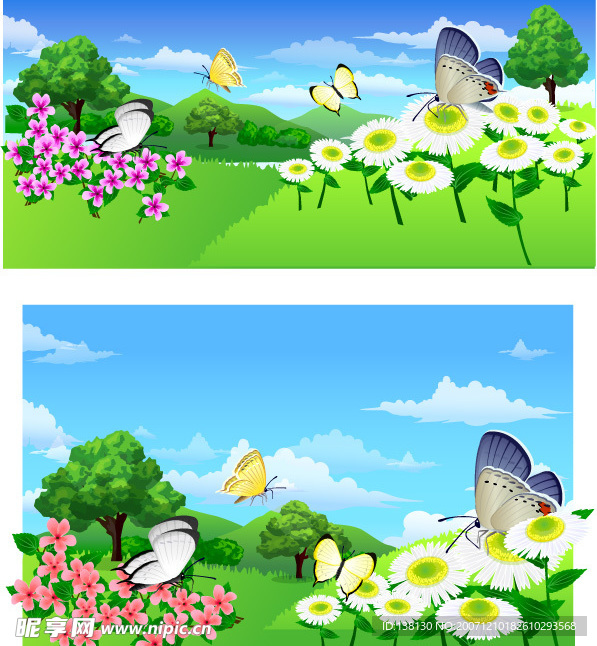 风景矢量图