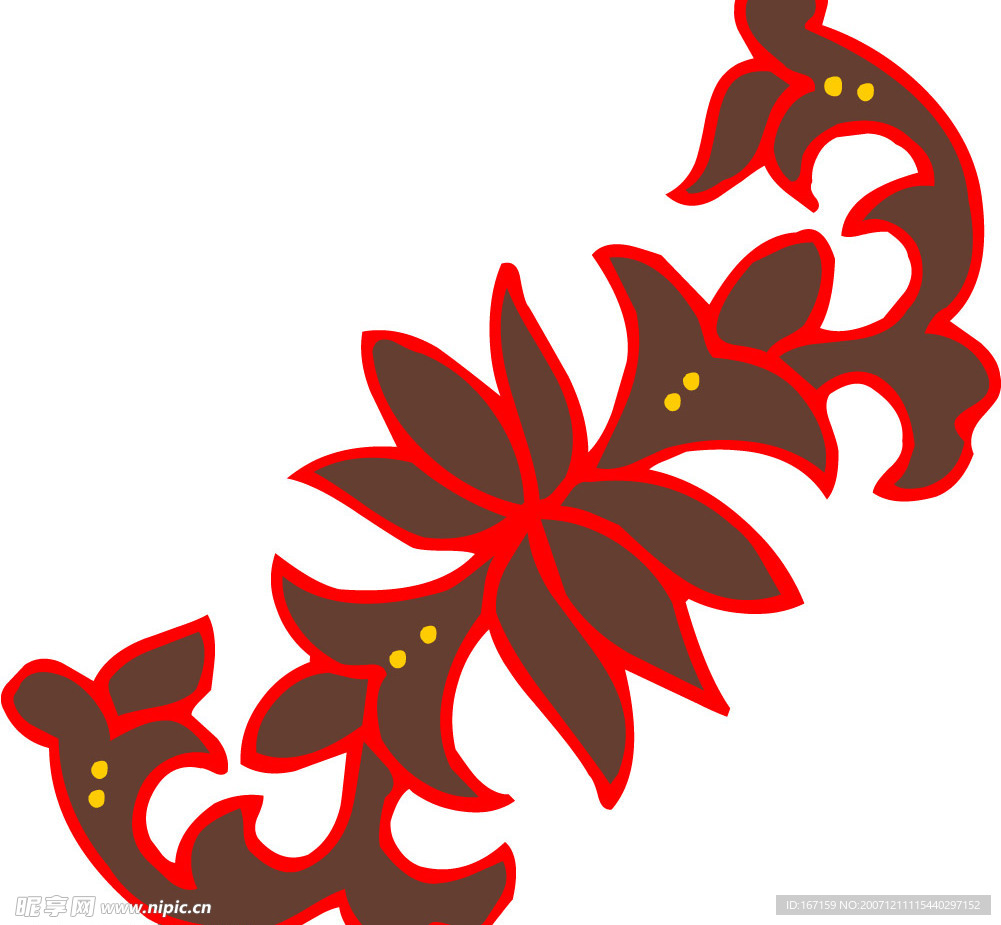 彩色花纹图案(201)