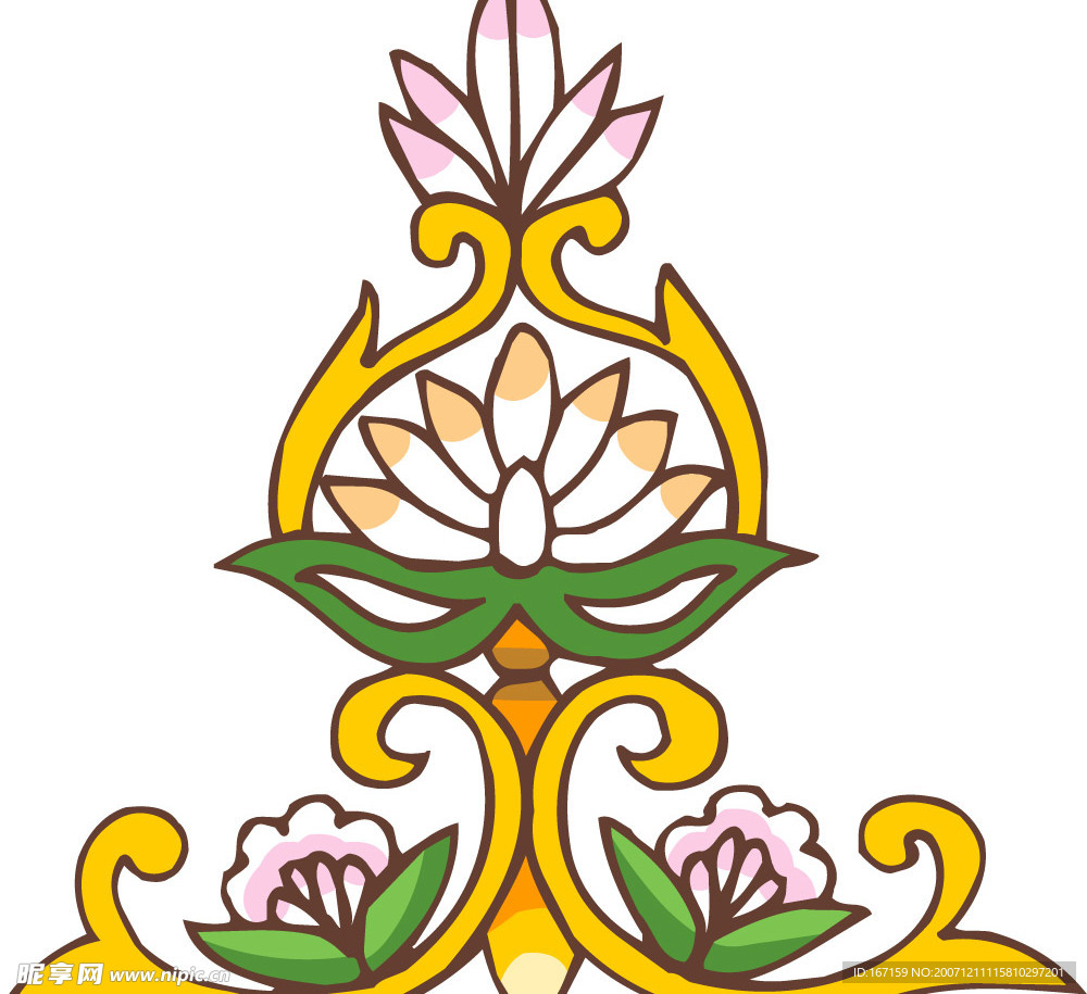彩色花纹图案(210)