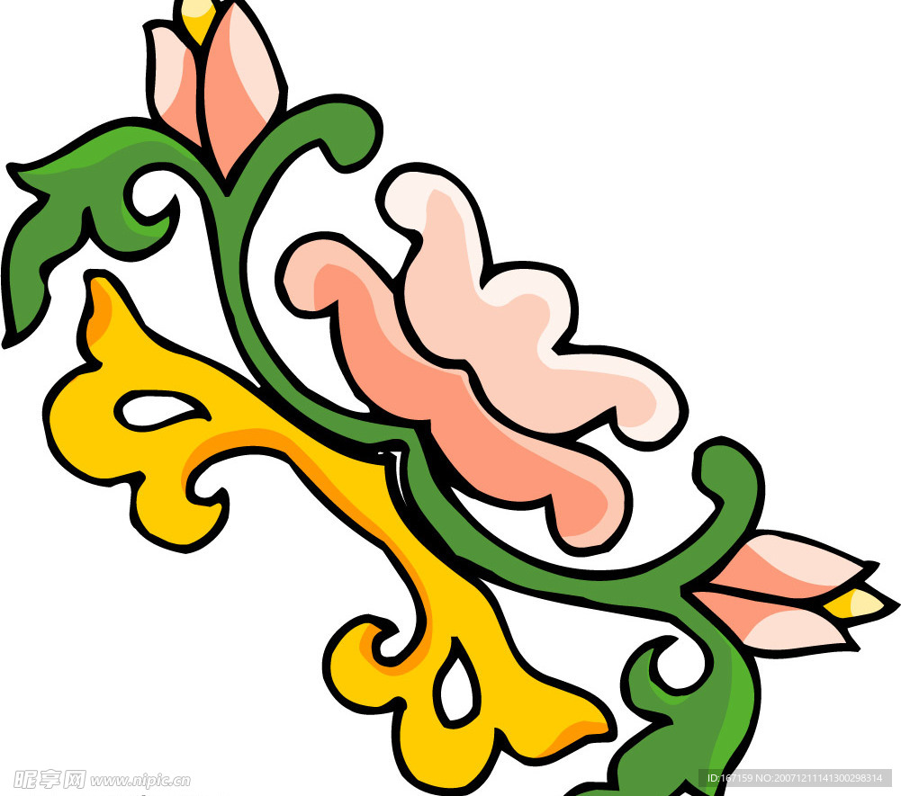 彩色花纹图案(228)
