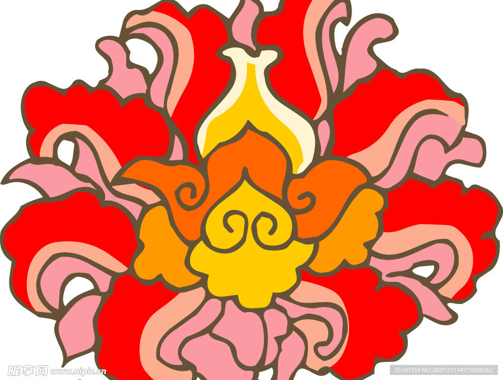 彩色花纹图案(222)