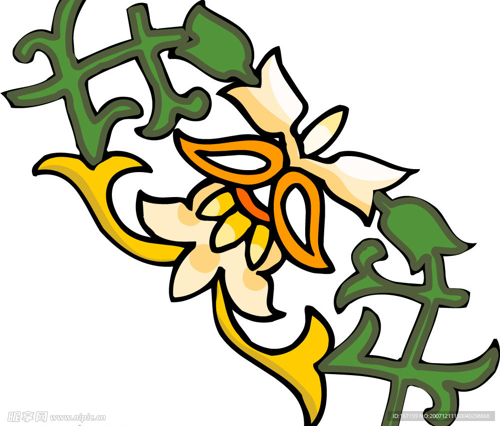 彩色花纹图案(283)