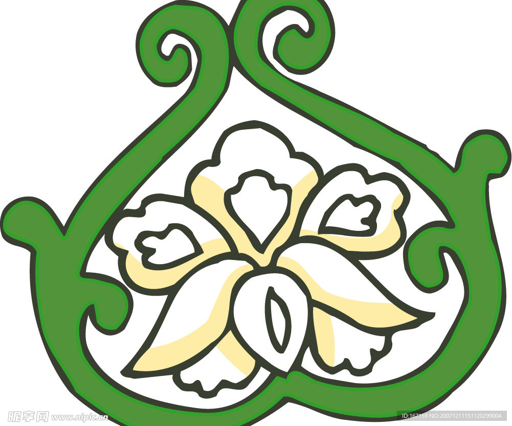 彩色花纹图案(296)