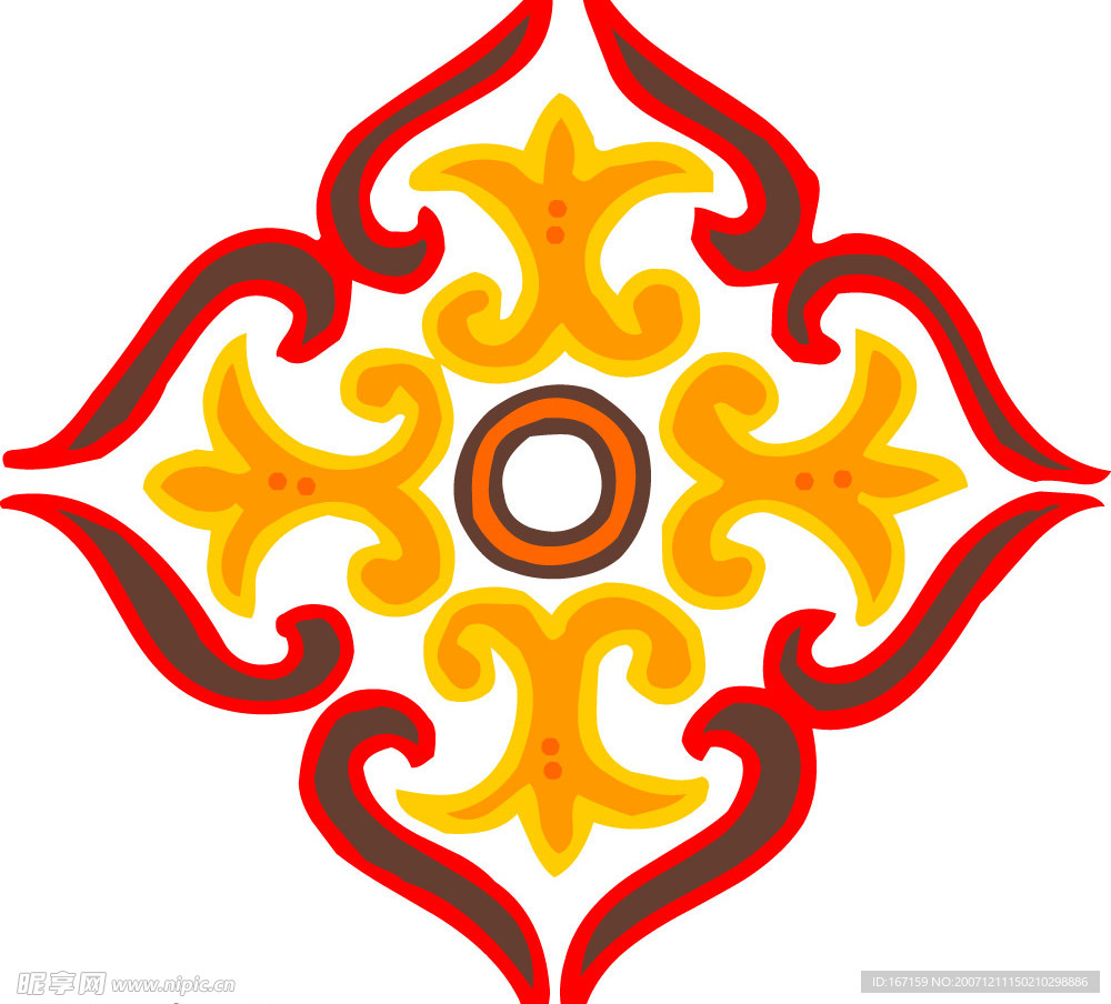 彩色花纹图案(285)