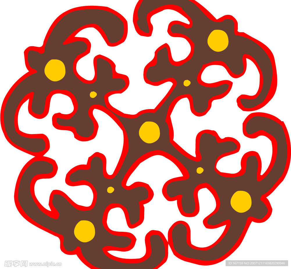 彩色花纹图案(330)