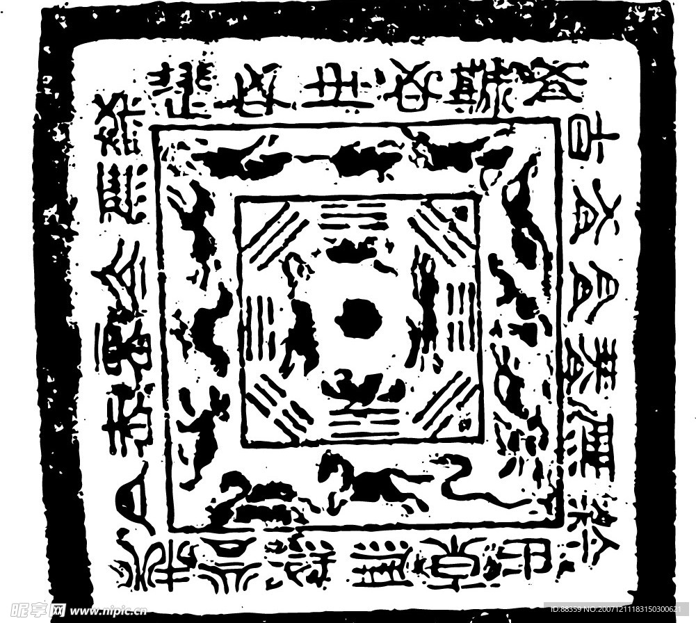 古代矢量图案