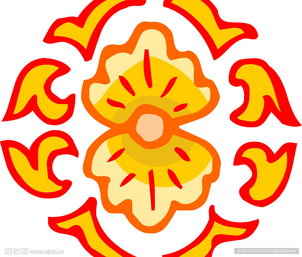 彩色花纹图案(006)