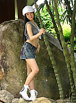 竹林美女写真
